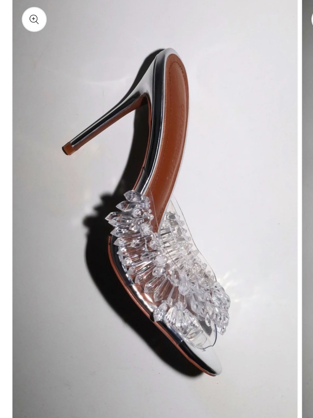 Cult of Coquette Goldie Clear Drip Chandelier Open Toe Mules 100 mm